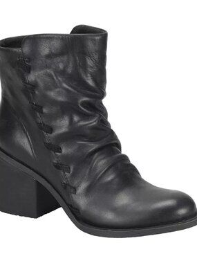 Born Women's Toni Block Heel Booties in Black. 10